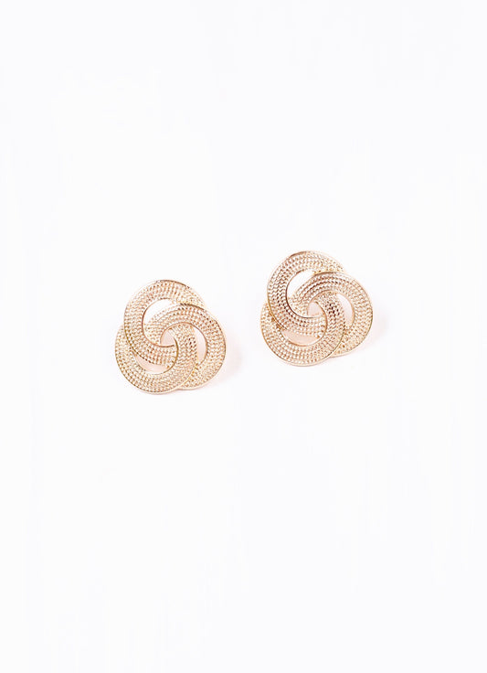 Molina Textured Knot Earring GOLD