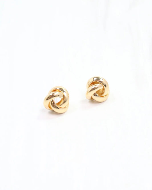Lewis Knot Stud Gold