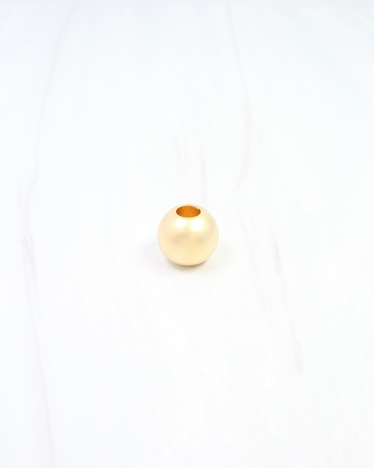 Bailey Bead Scarf Slide Worn Gold