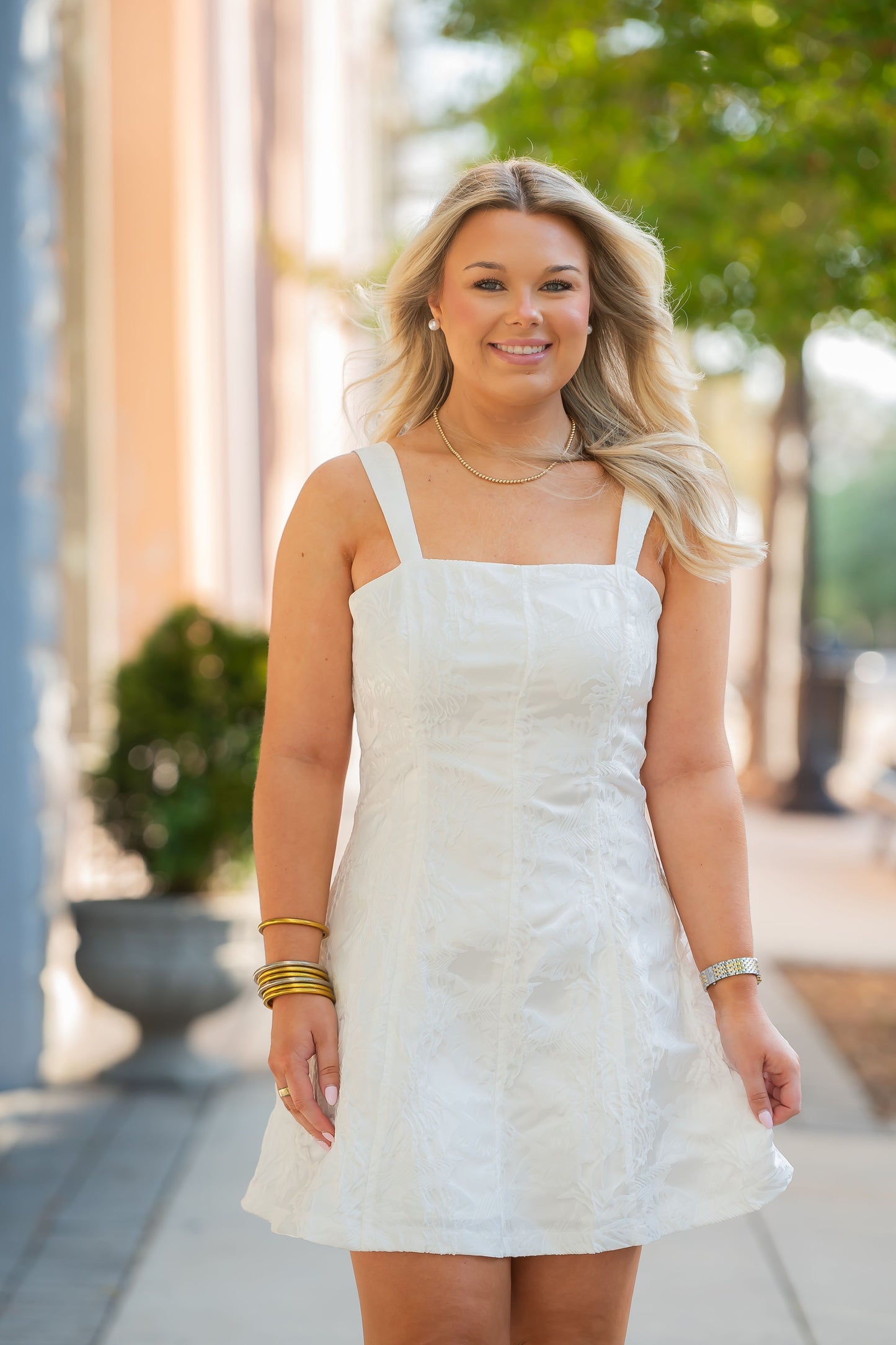 Benton Floral Textured Dress