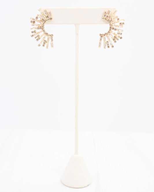 Fallon CZ Earring Gold