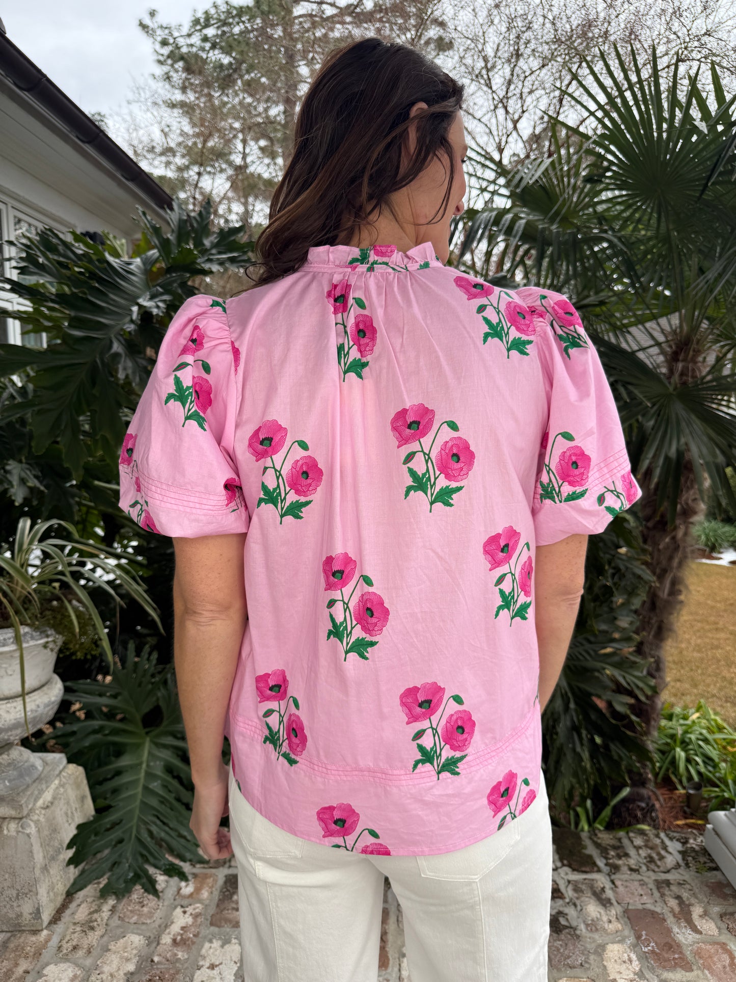 Spring Flowers Bloom Pink Top