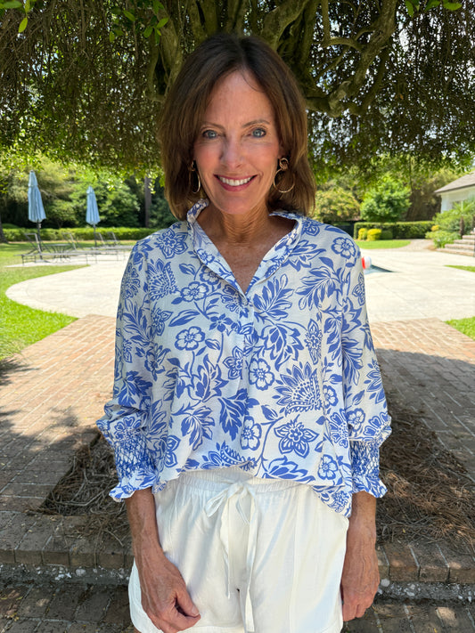 Debi Floral Print Top