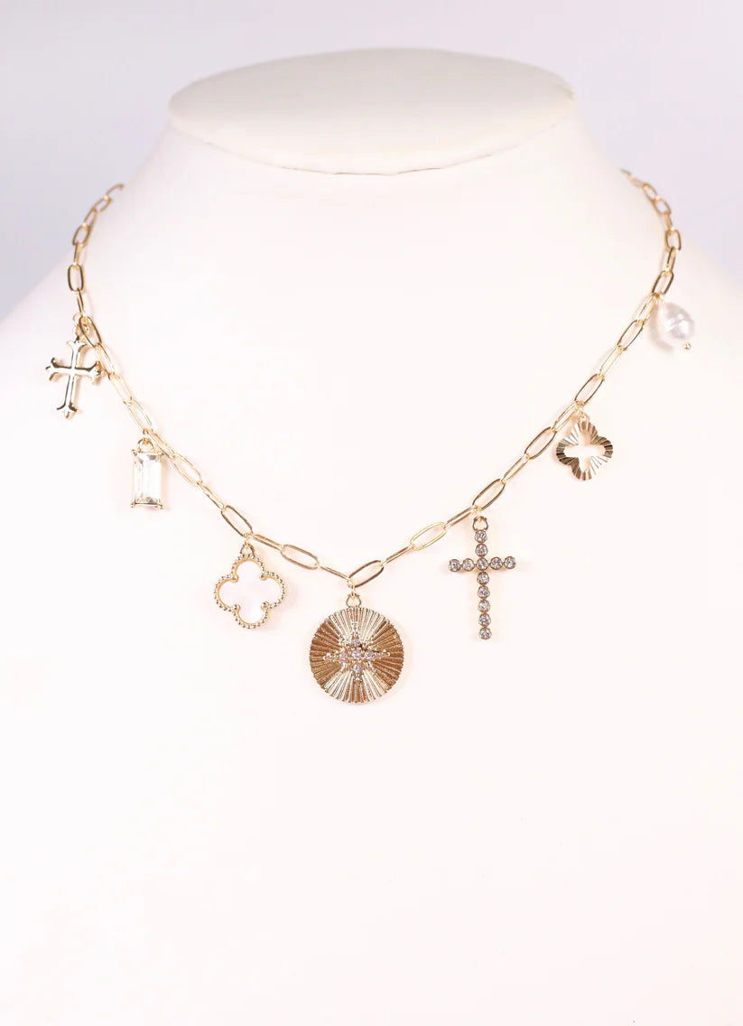 Loughlin Charm Necklace GOLD