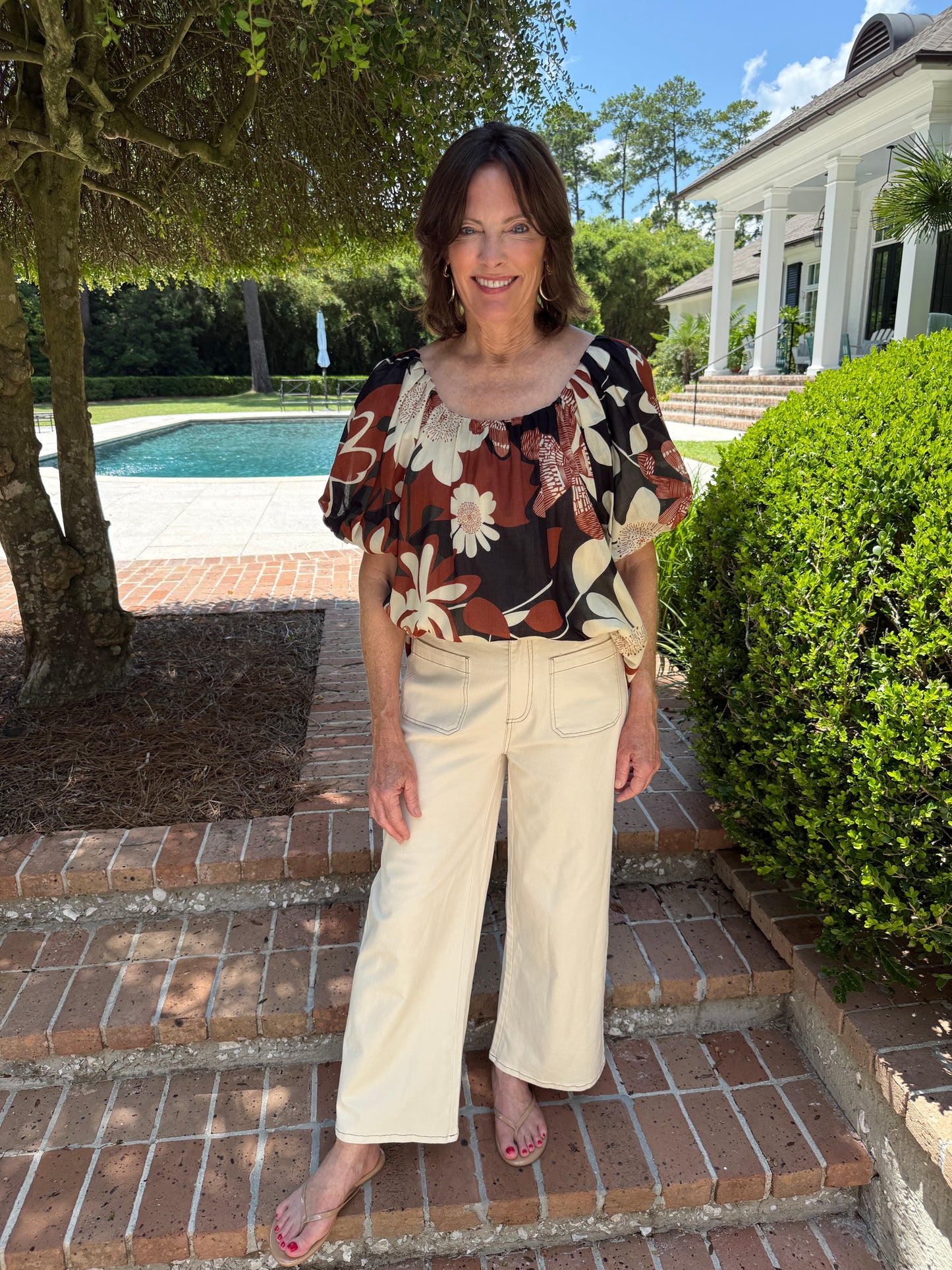 Johannesburg Floral Print Top