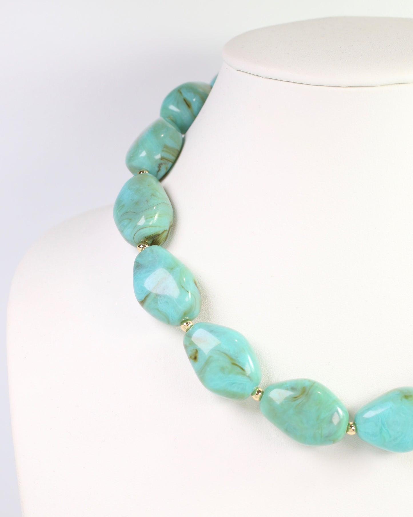 Frederick Stone Beaded Necklace Turquoise
