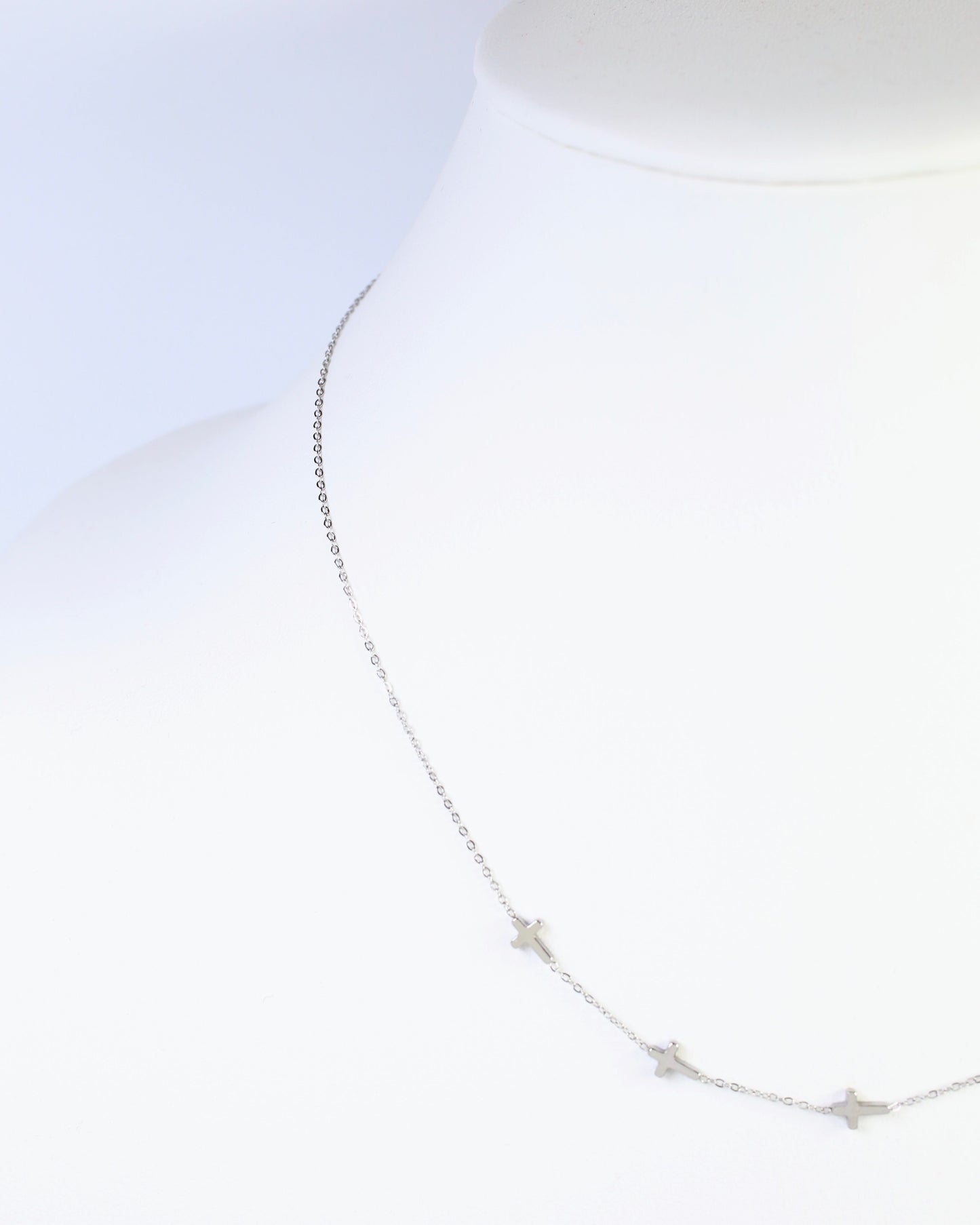 Gunnison Cross Necklace WP Silver