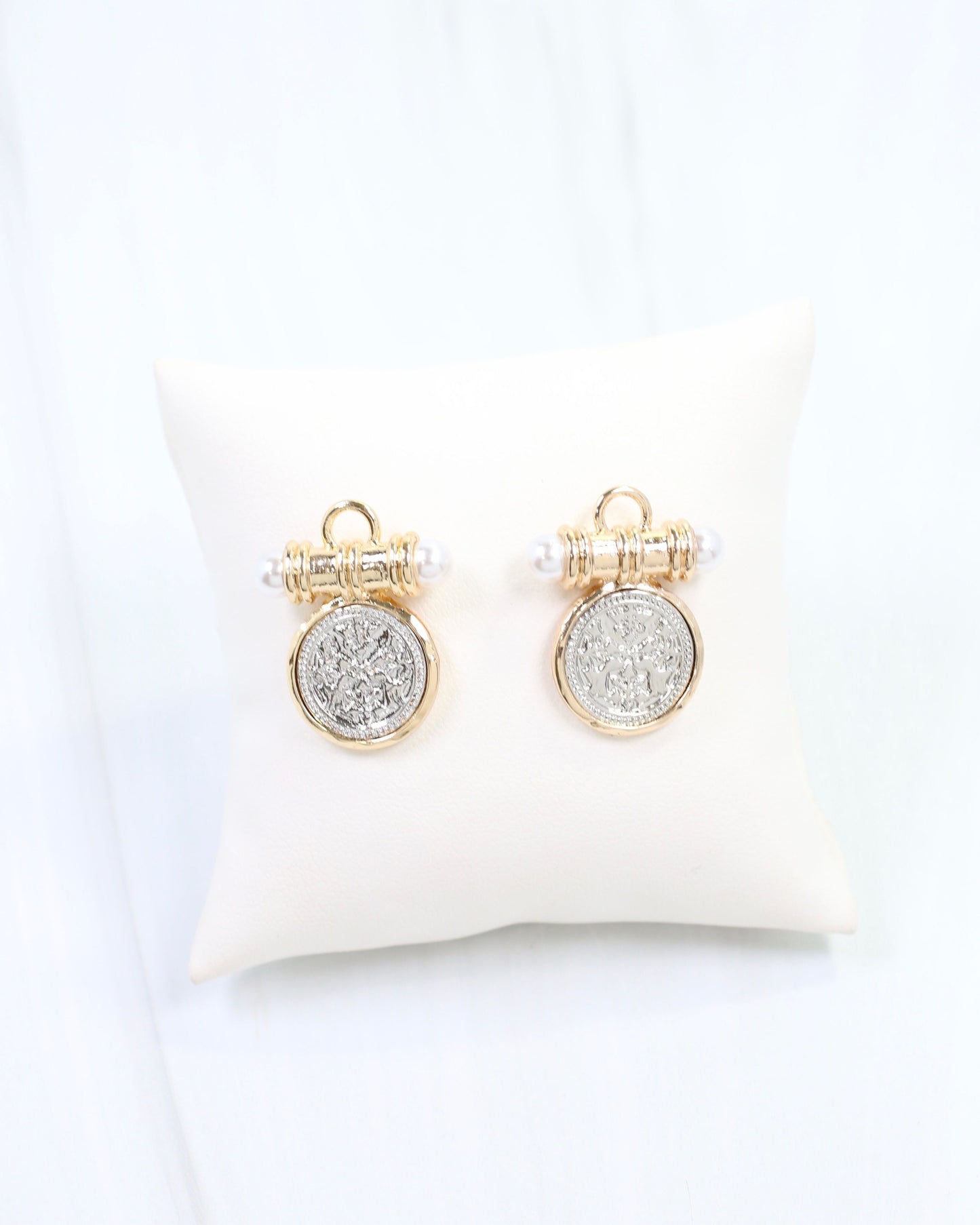 Kurri Circle Drop Earring Silver