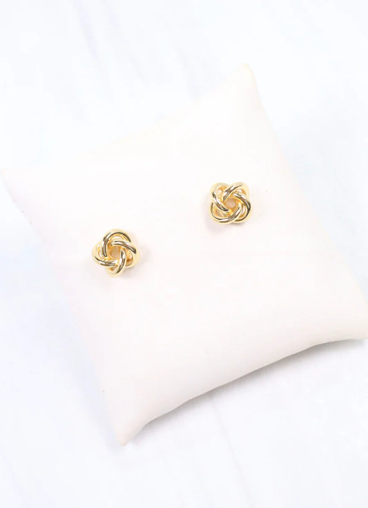 Sennett Knot Earring- Gold