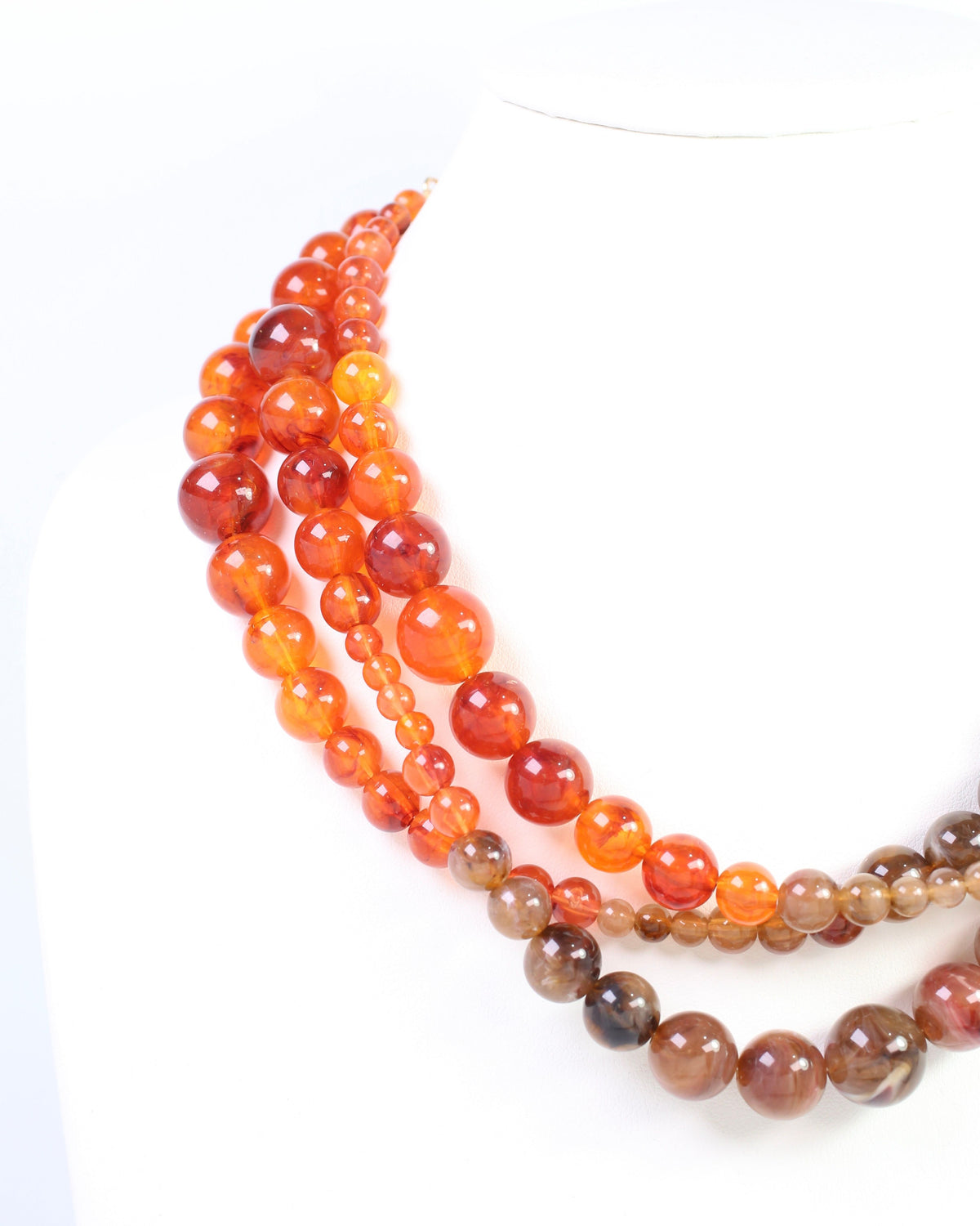 Alexander Beaded Necklace Wine Multi