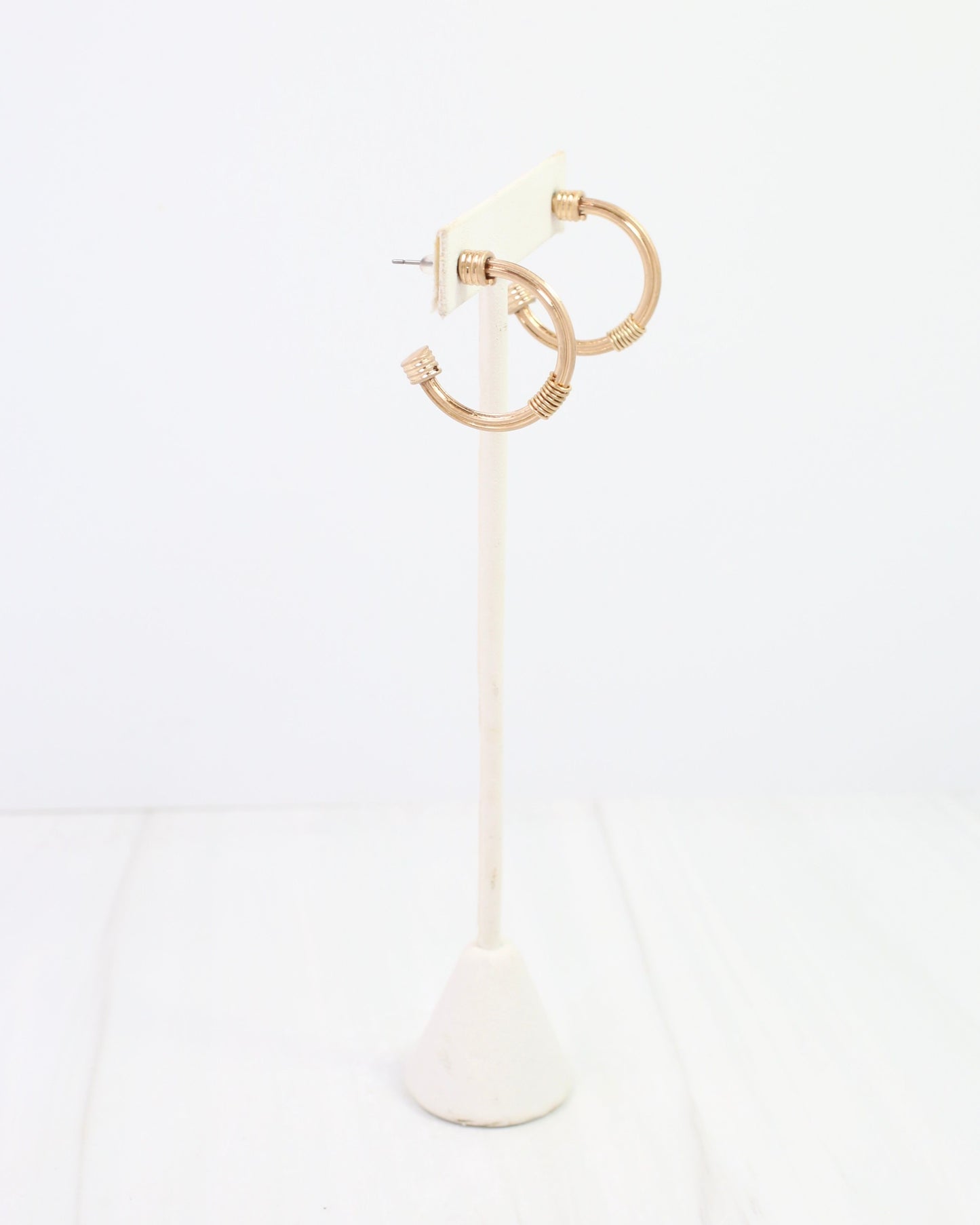 Emerie Hoop Earring Worn Gold