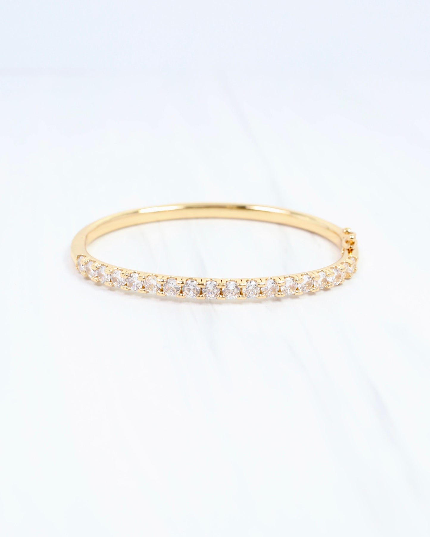 Golden Sands CZ Bangle WR Gold