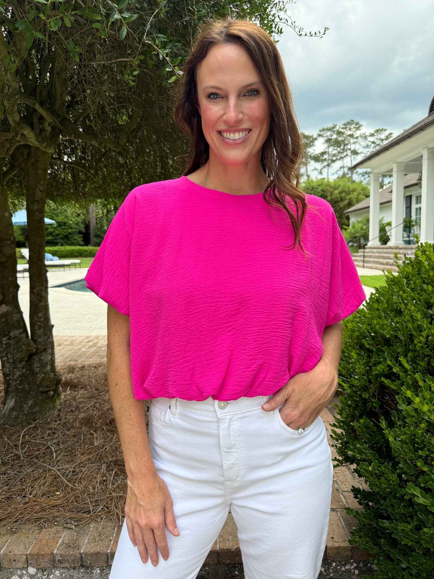 Werner Balloon Hem Top