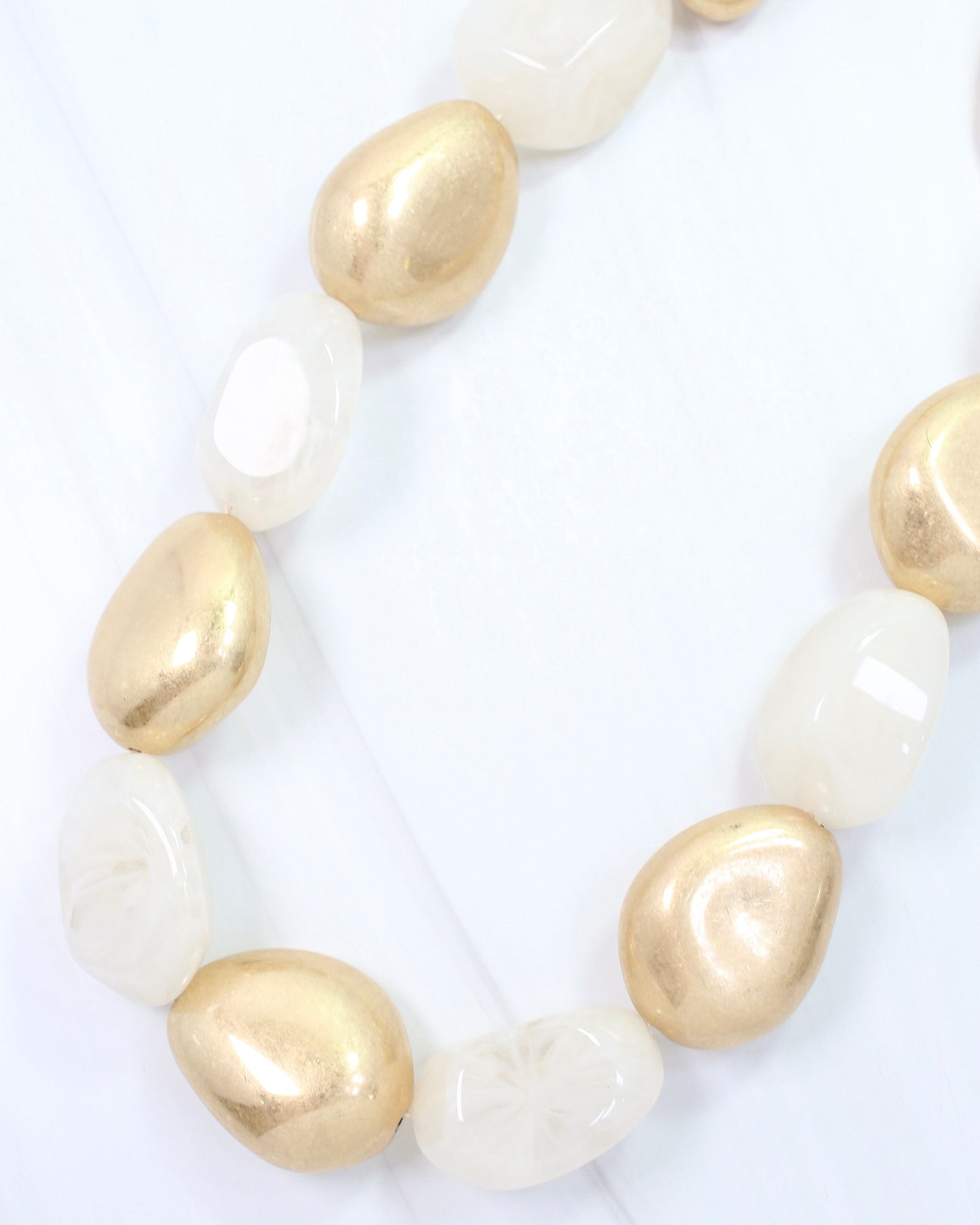 Alfred Beaded Necklace Ivory