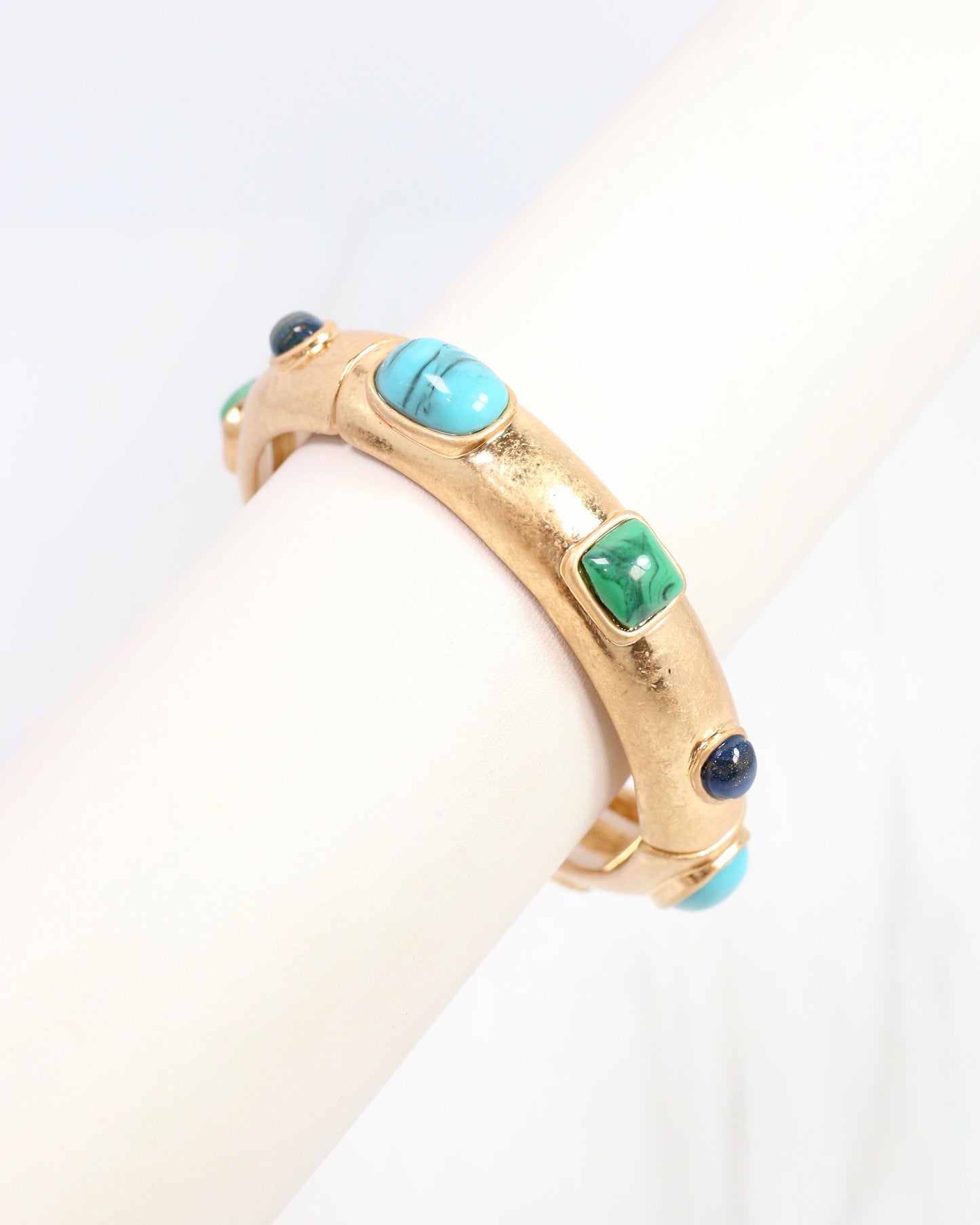 Really Regal Stone Stretch Bracelet Turquoise