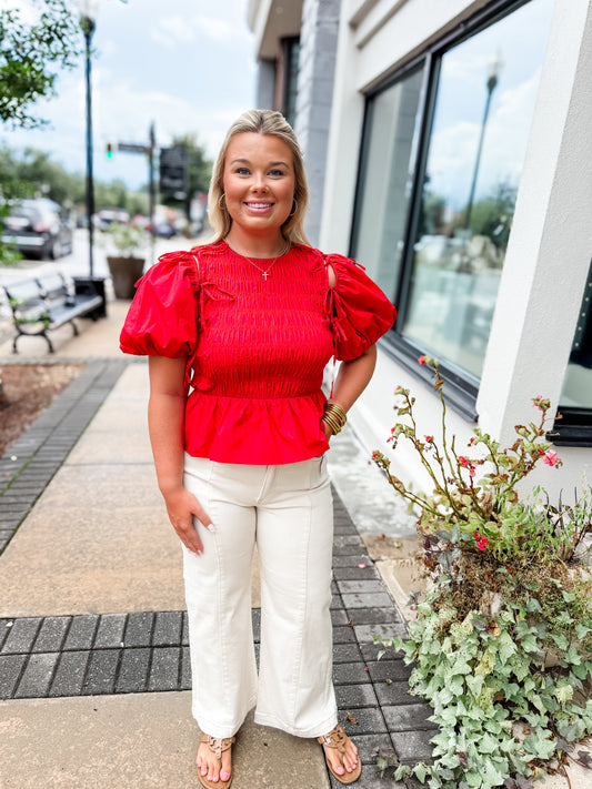 Shelby Peplum Top