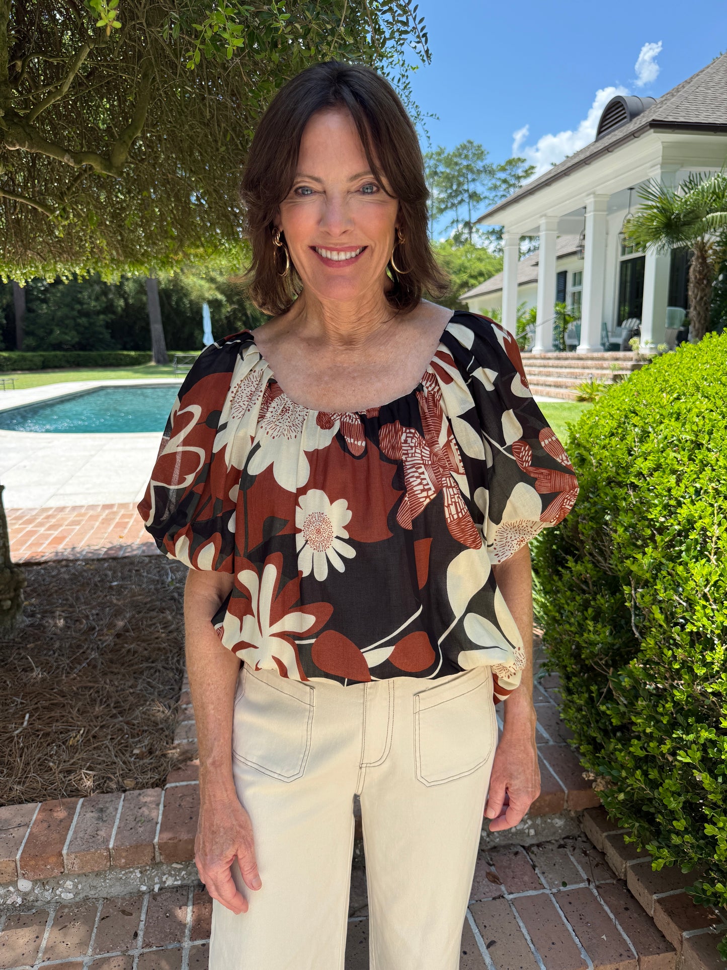 Johannesburg Floral Print Top