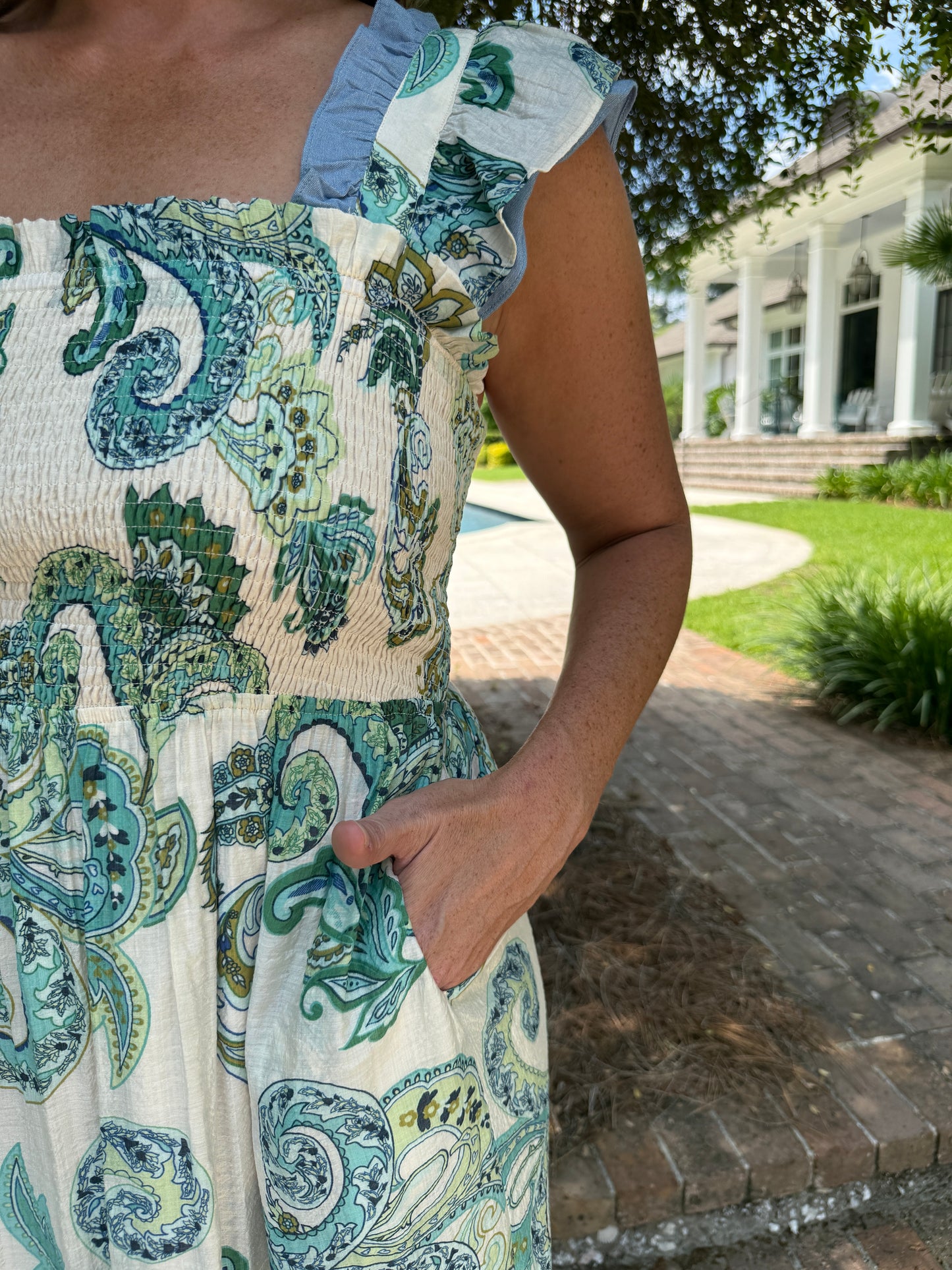 Ladson Paisley Printed Maxi