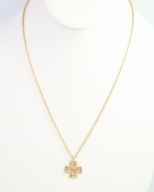 Rexburg Cross Necklace Gold