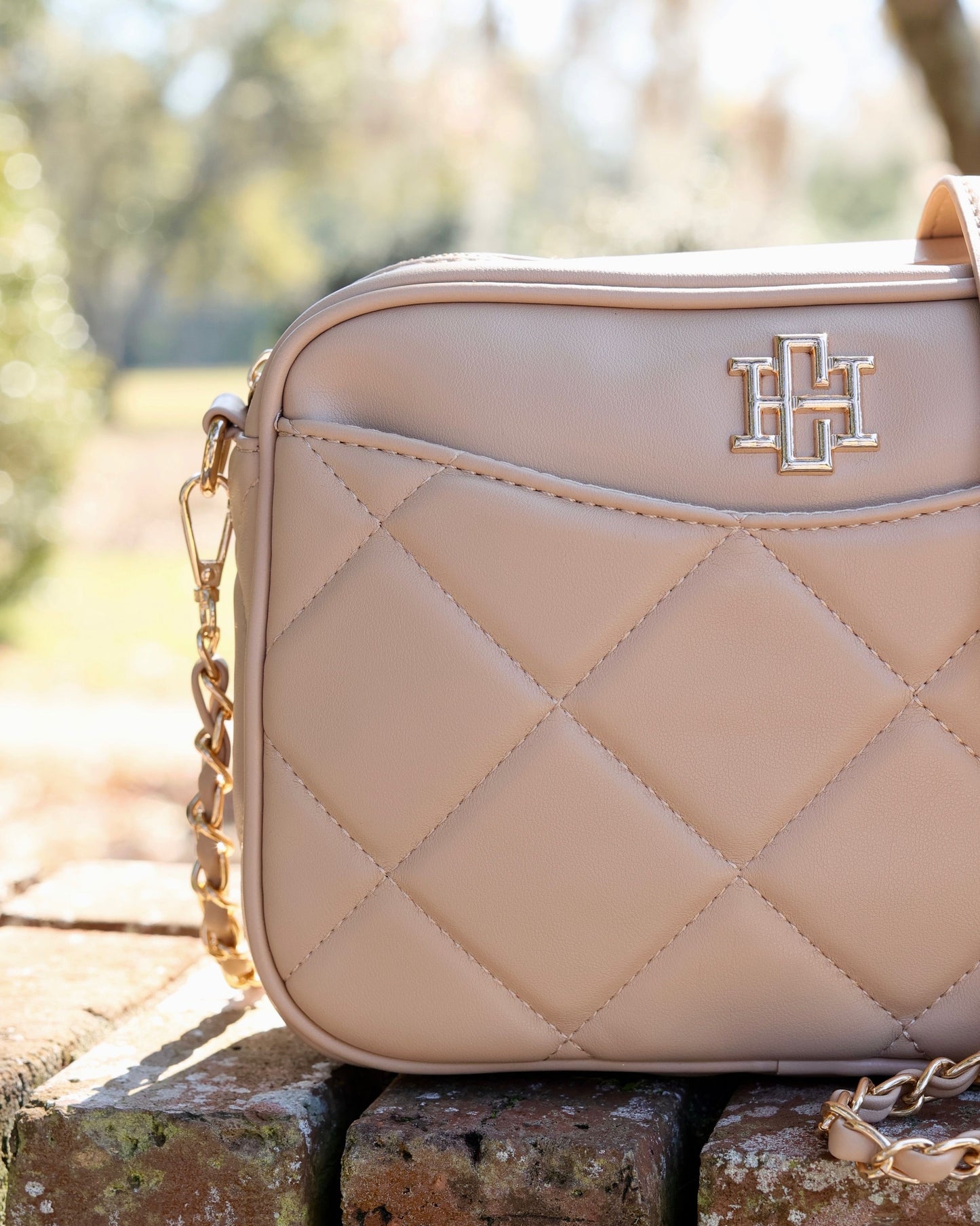 Fiona Crossbody Tan Quilted LD