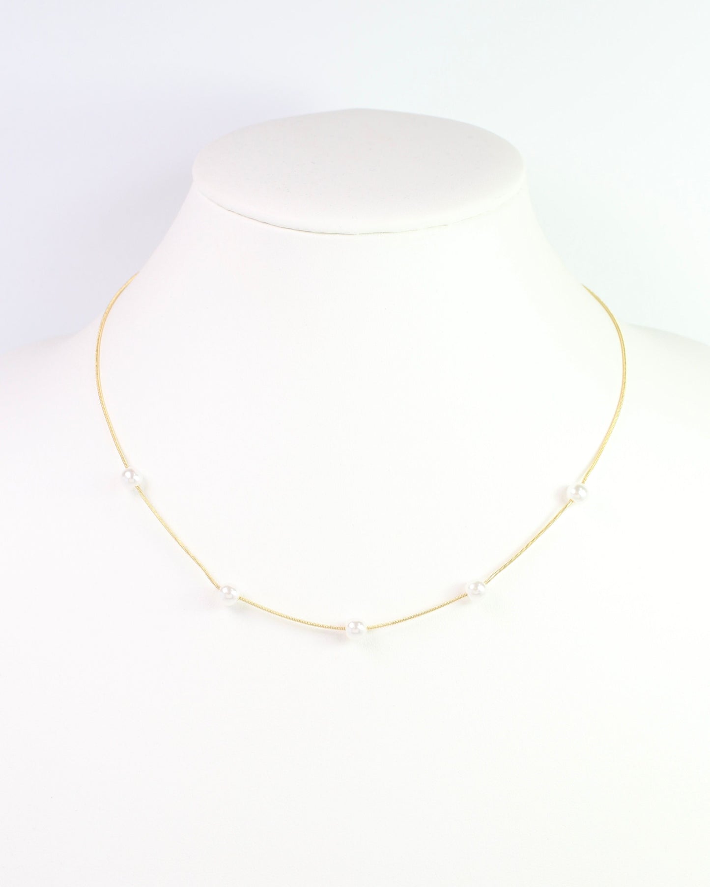 Emiko Pearl Necklace WR Gold