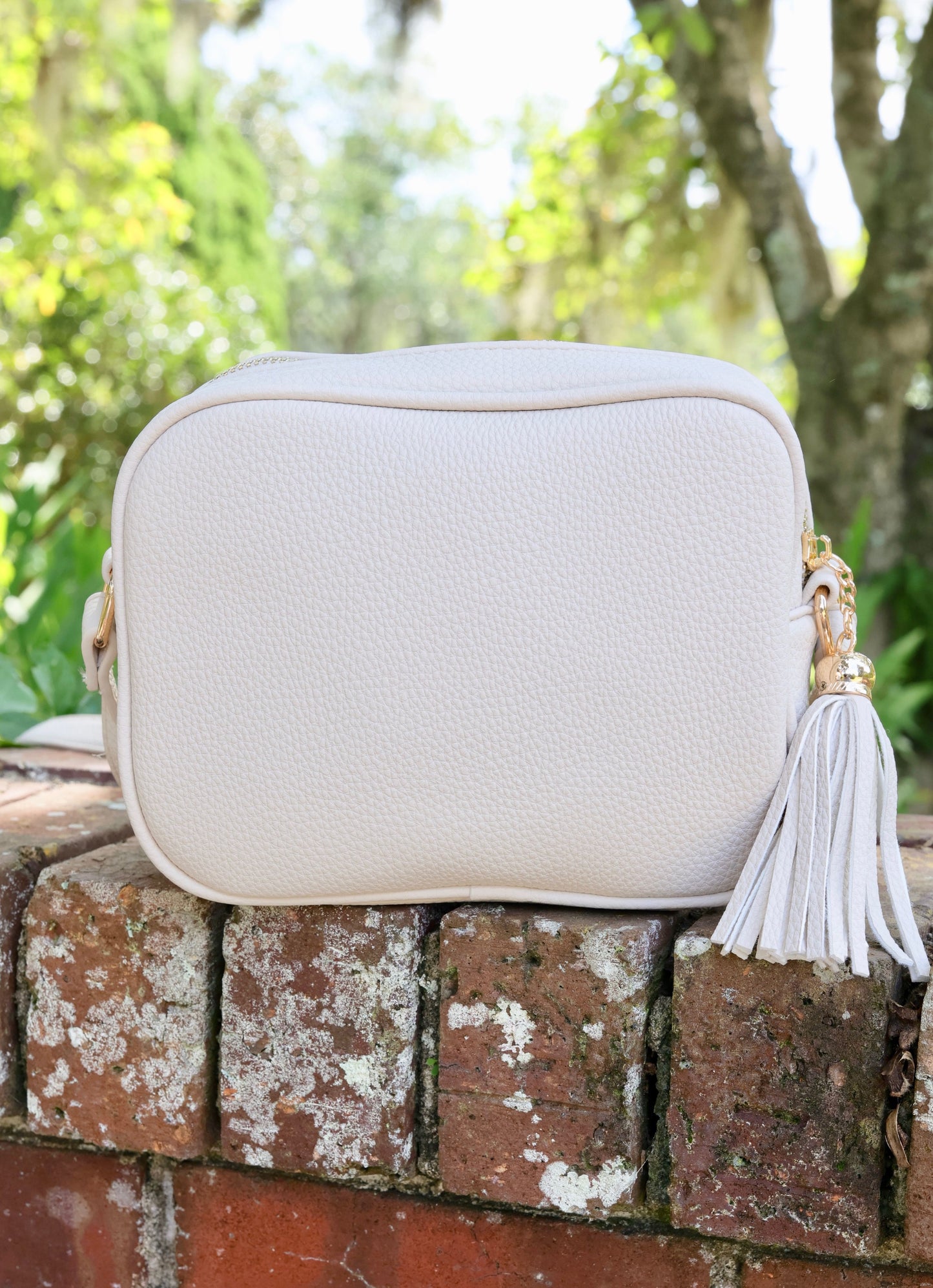 Rylie Crossbody with Tassel Cream