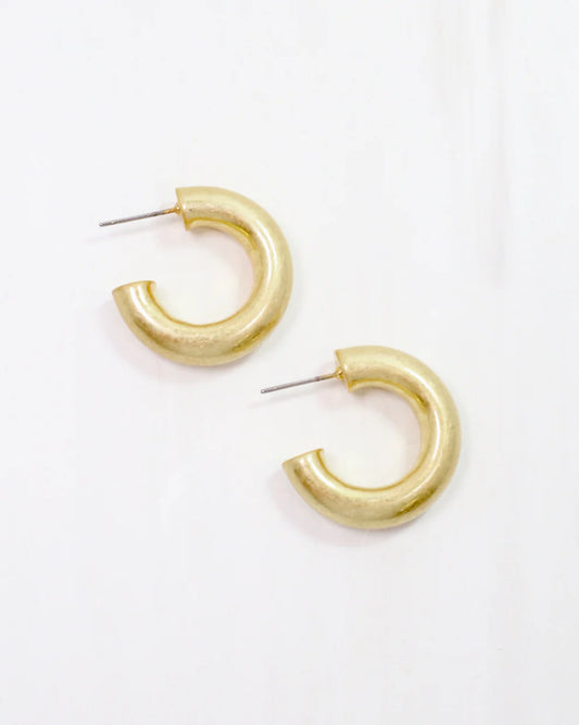 Bruno Hoop Worn Gold