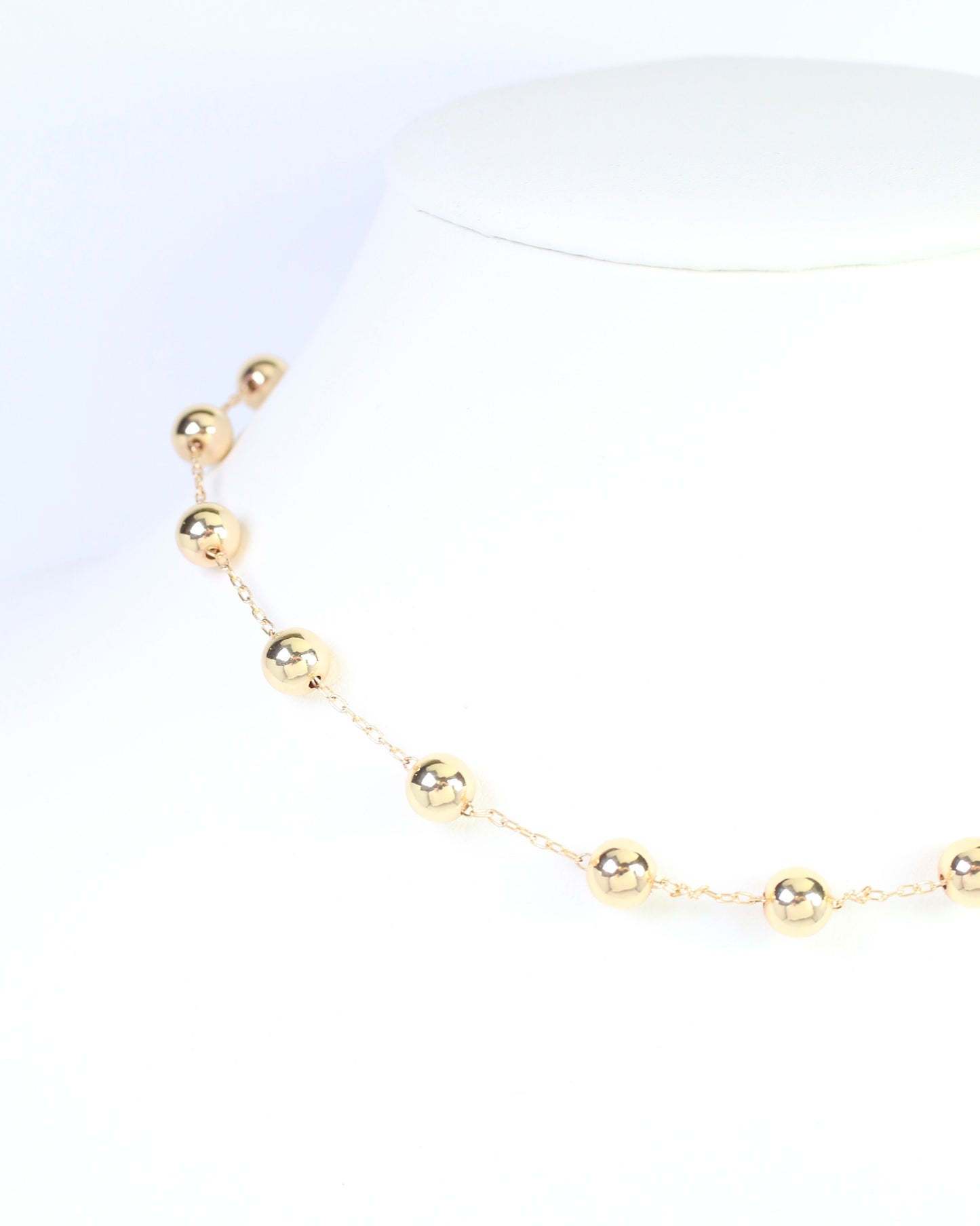McKayla Beaded Necklace WR Gold