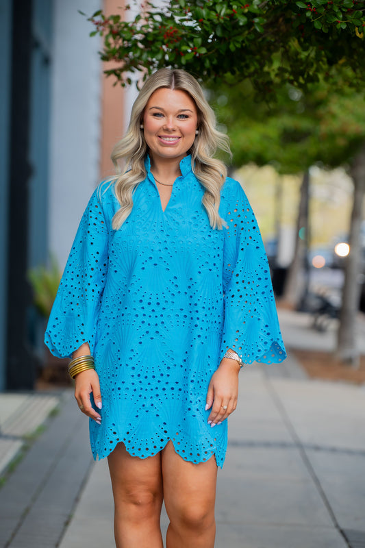 Esmerelda Eyelet Short Dress