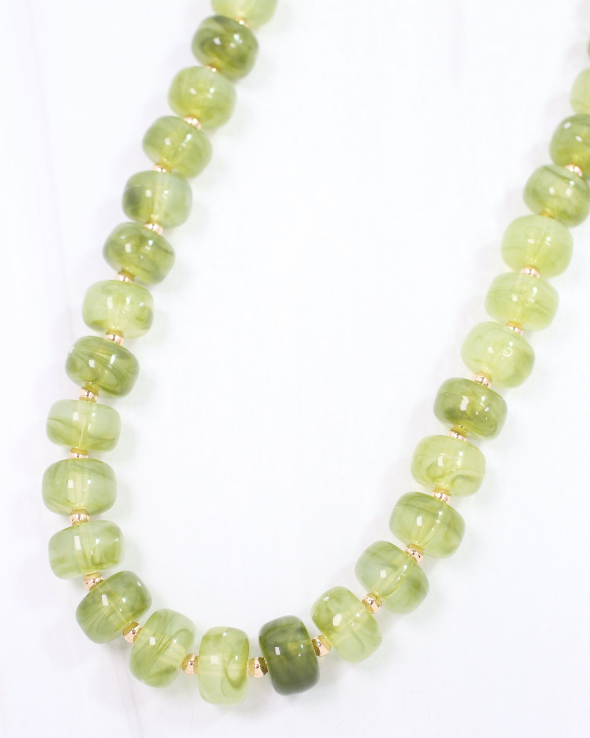 Tanner Beaded Necklace Olive