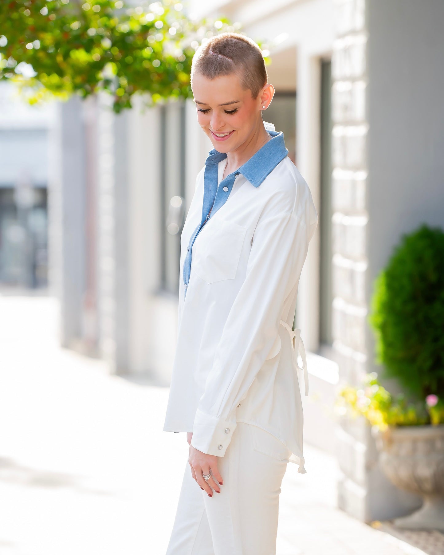 Aria Coastline Button-up Top