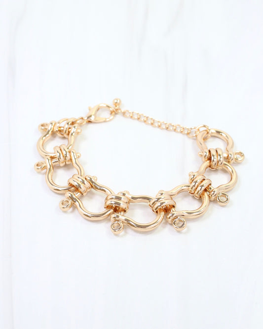 Cannady Horsebit Bracelet WR Gold