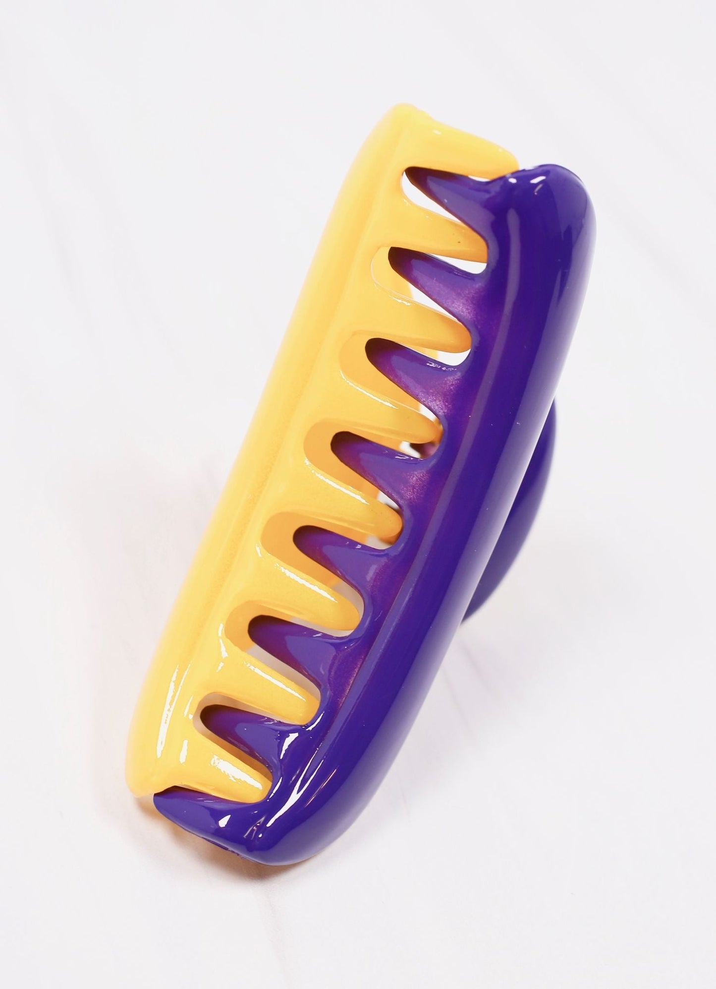 Mason Two Tone Hair Clip PURPLE YELLOW