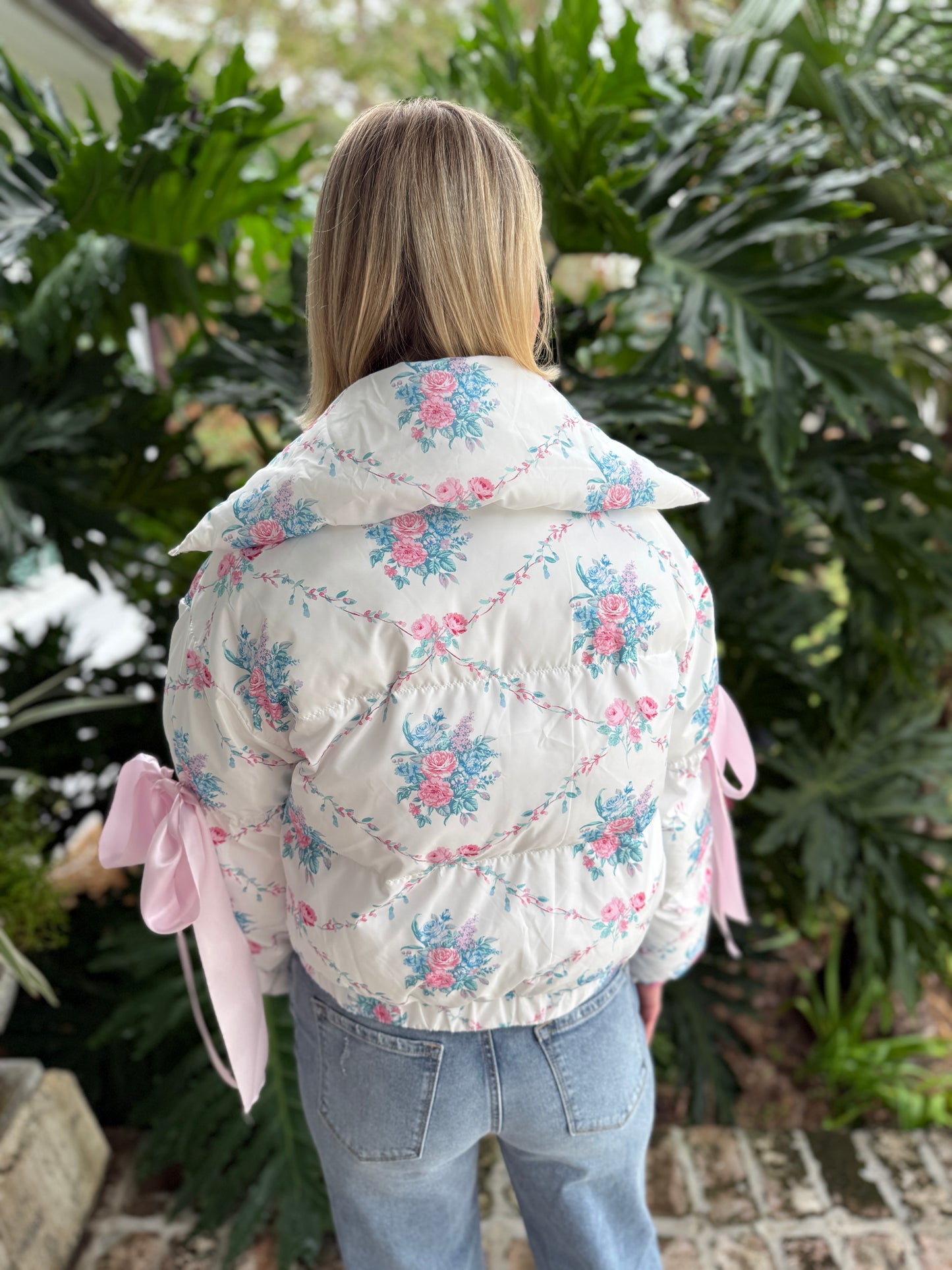 Floral Puffer Jacket