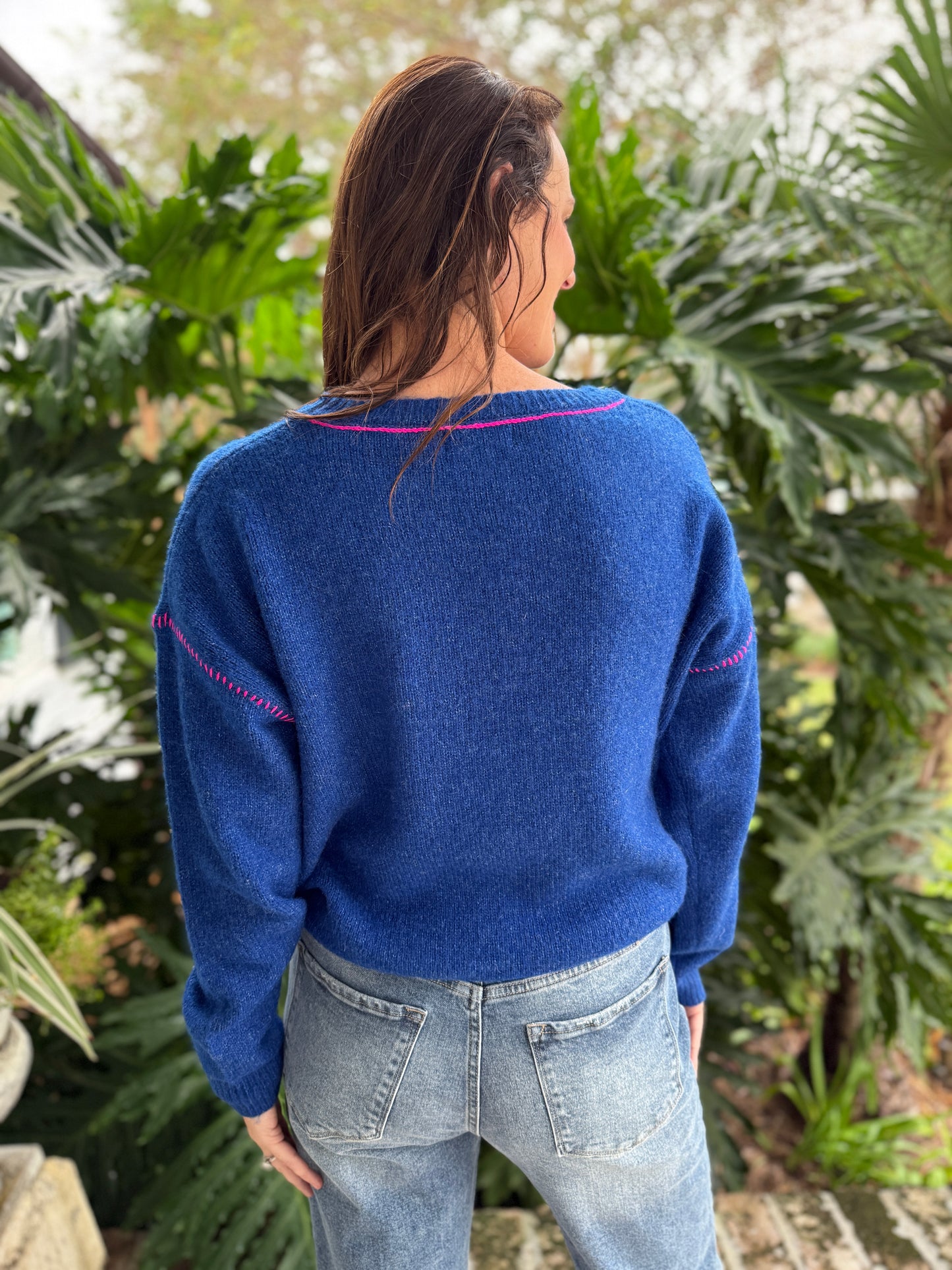 All Set Blue Pullover