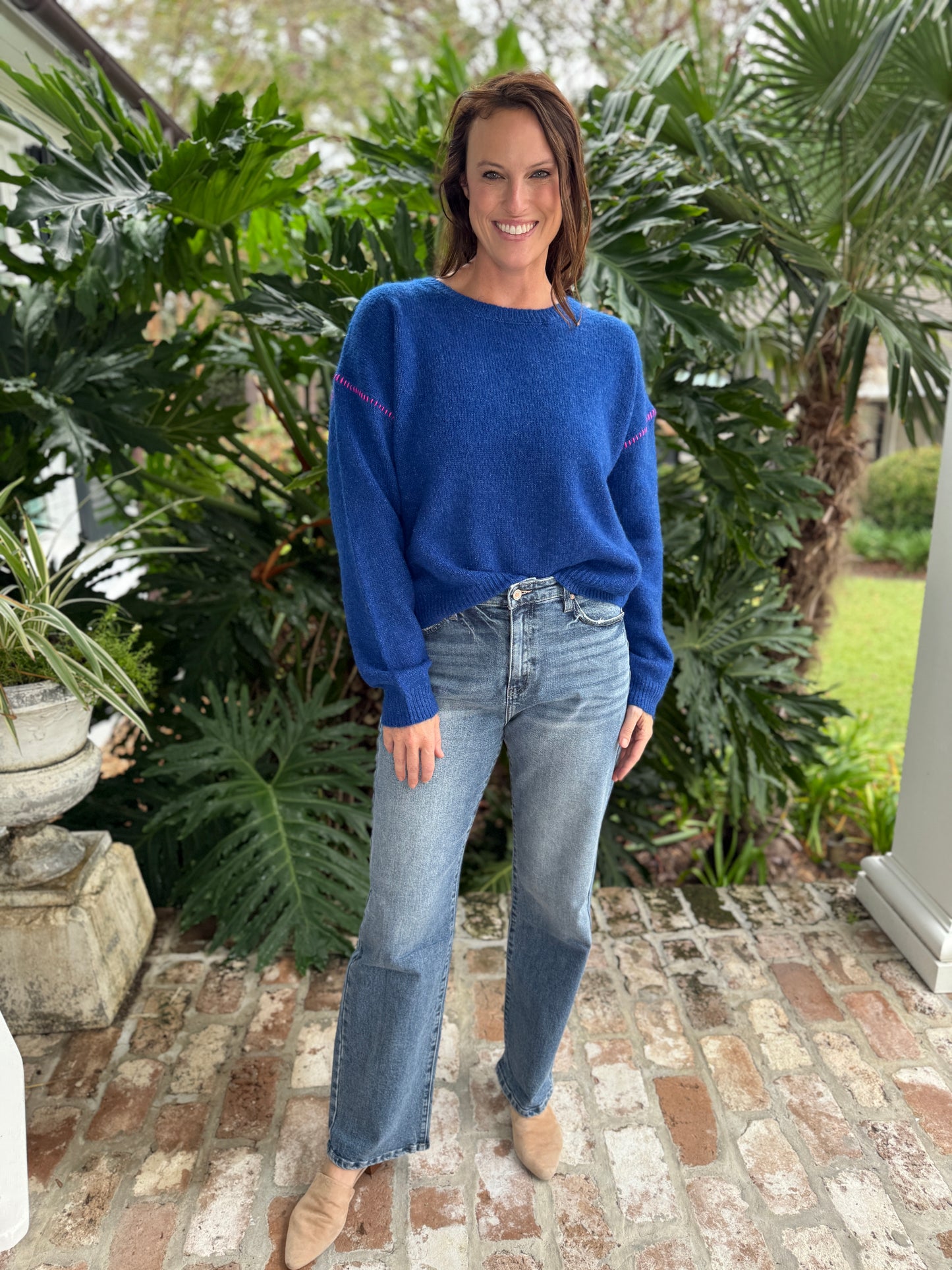 All Set Blue Pullover