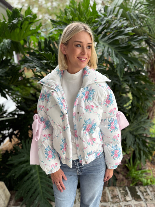 Floral Puffer Jacket