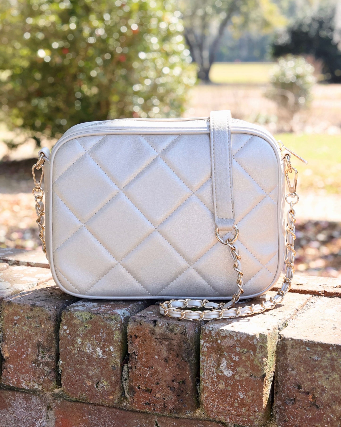 Fiona Crossbody Pearl Quilted LD