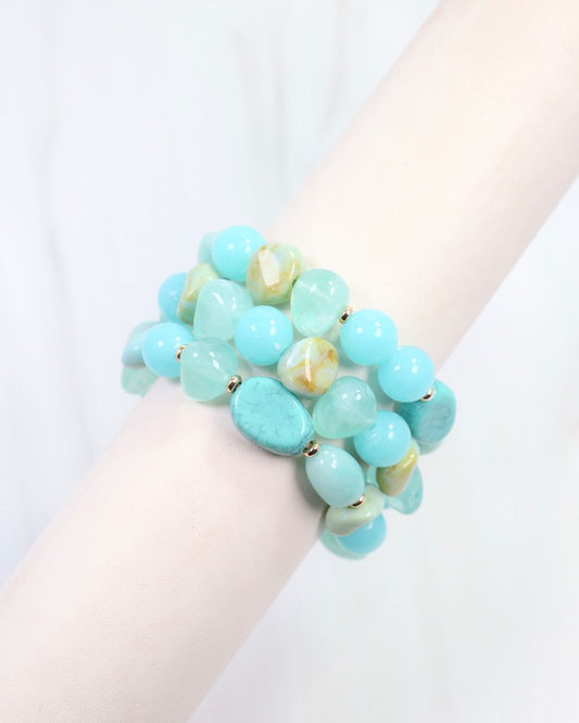 Rockville Beaded Bracelet Set Turquoise