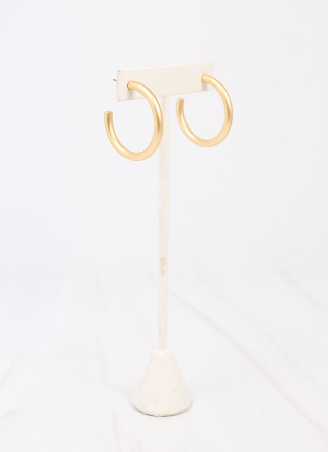 Nataliuh Hoop Earring MATTE GOLD