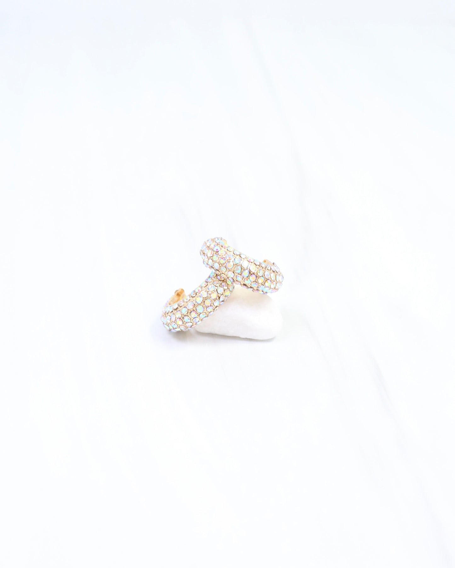 Del Ray Sparkle Hoop Earring Opal