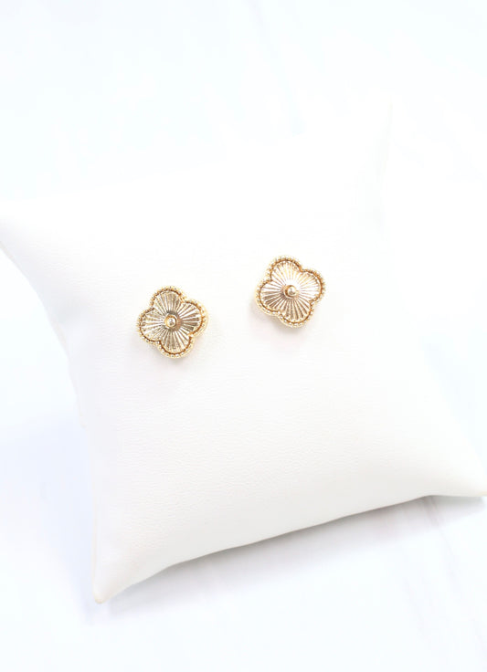 Garnier Clover Stud Earring Gold