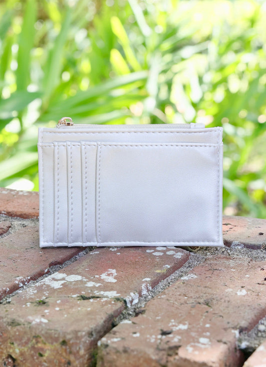 Molly Zip Card Holder PEARL