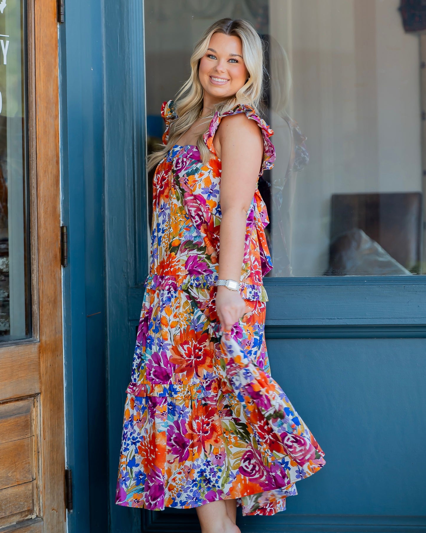 Mitchell Fall Floral Maxi Dress