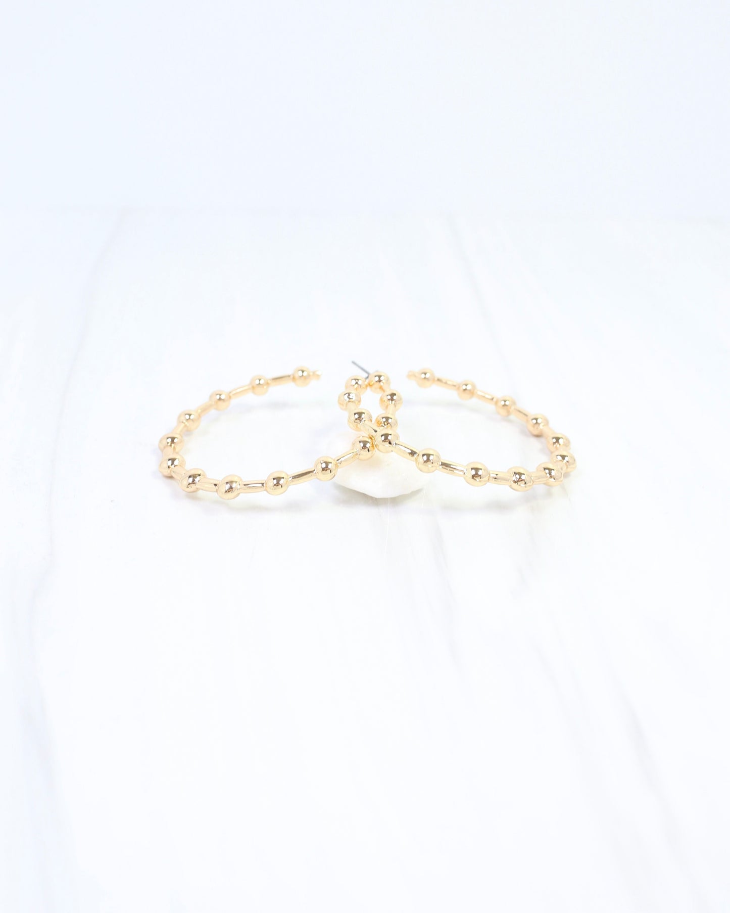 Layne Ball Hoop Earring Gold