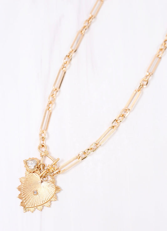 Brogan Heart Necklace GOLD