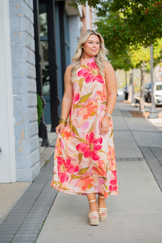 Linnea Blooming Resort Floral Maxi Dress