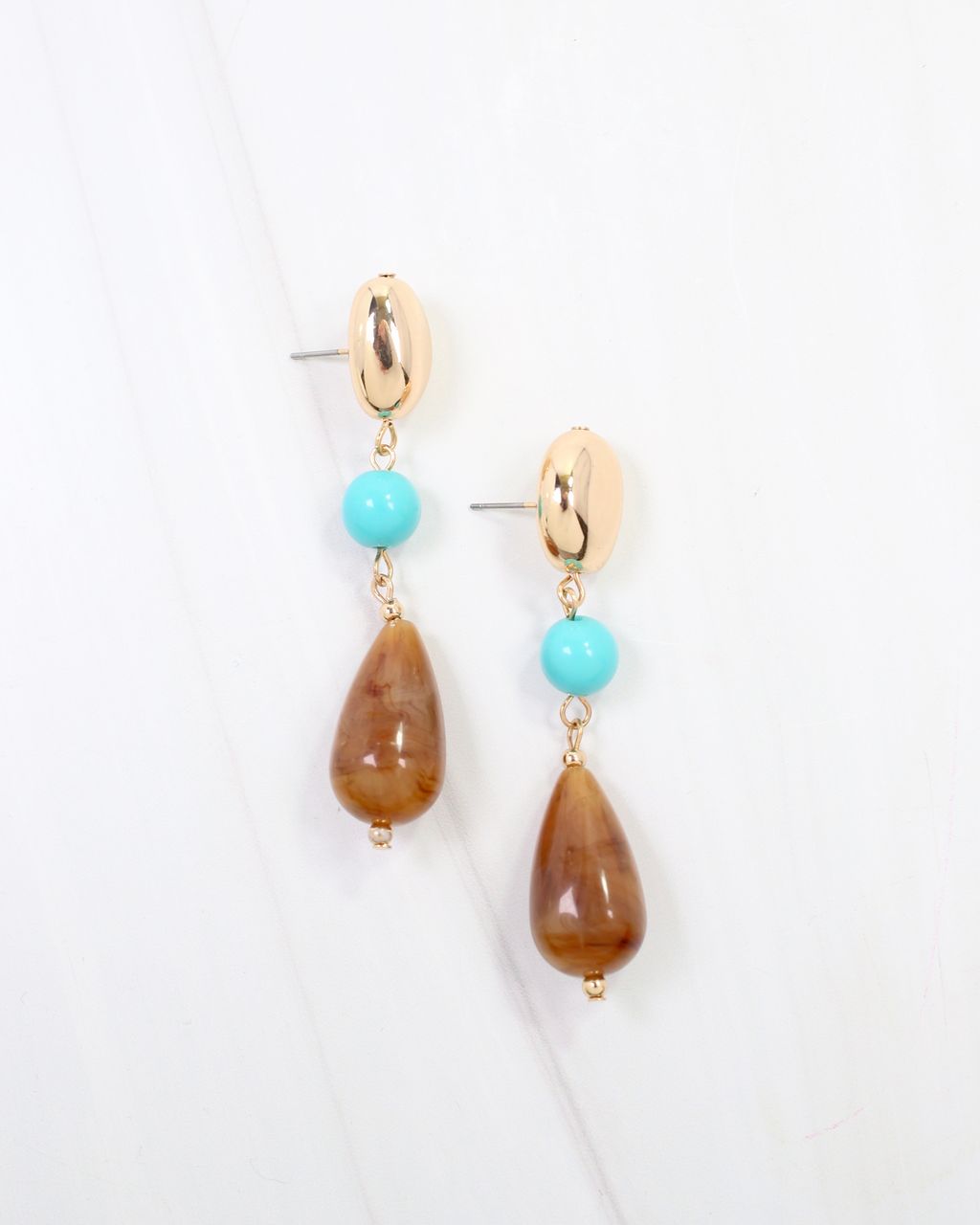 Bar Harbor Stone Dangle Earring Turquoise