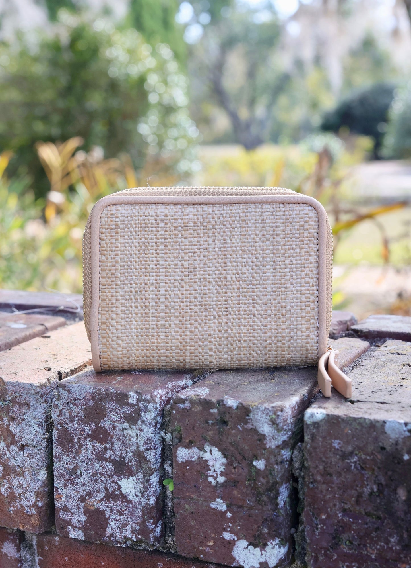 Nadine Zippered Wallet NATURAL TAN