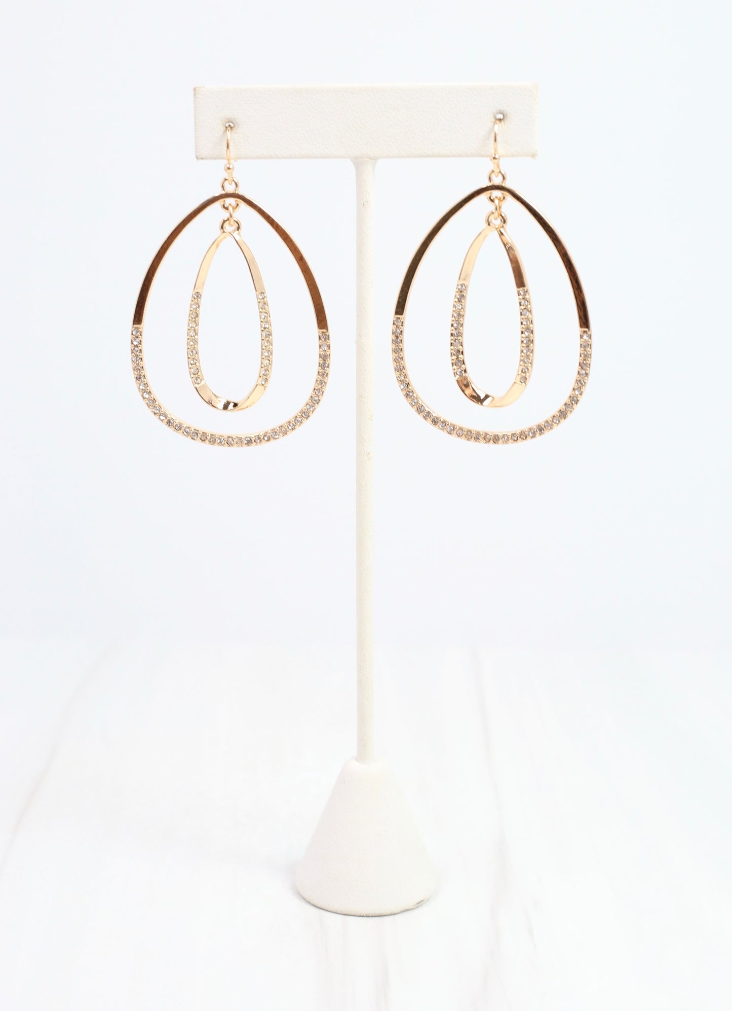 Marvin CZ Drop Earring Gold